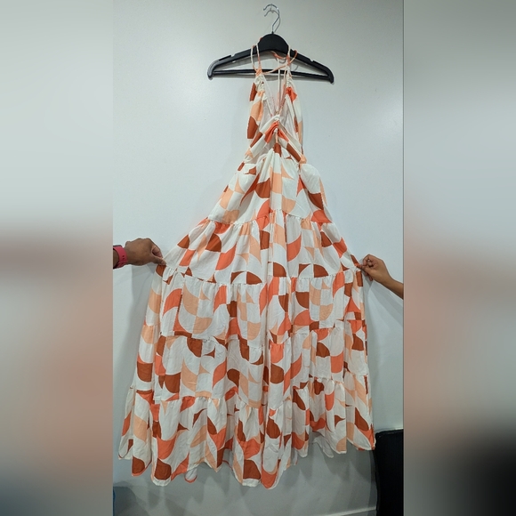 Hello Molly SEVEN WONDERS Kiaan Halter Maxi Dress Multicolour in Size Small - Picture 2 of 2